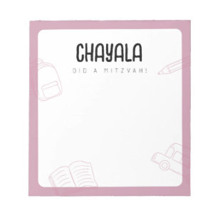 Custom Mitzvah Note