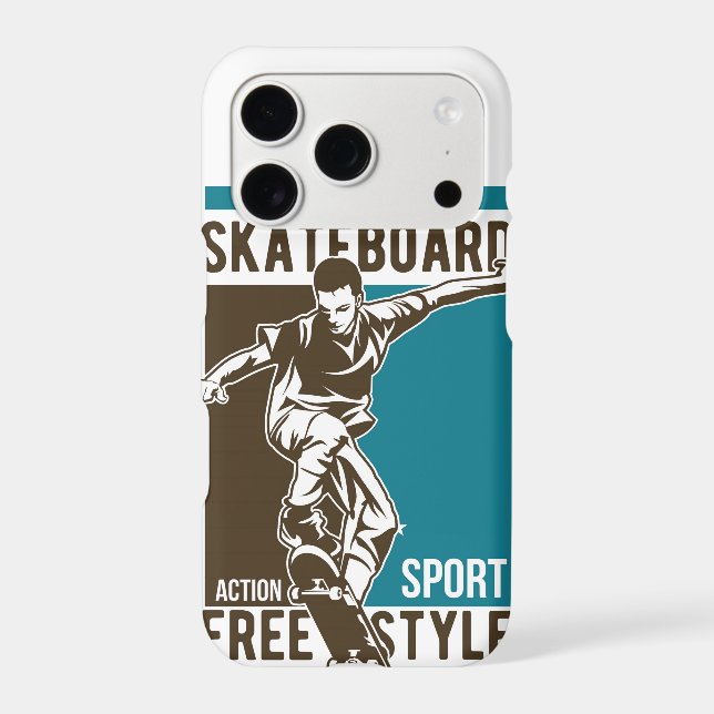 Custom mnogram Skateboarding phone cases (Back)