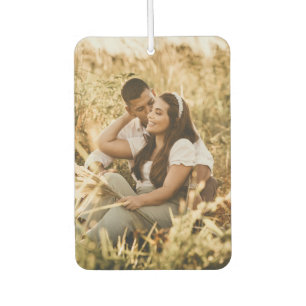 Custom Modern 2 Couple Photo Car Air Freshener