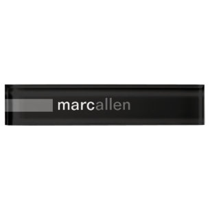 Custom Modern 519 (Grey) Nameplate
