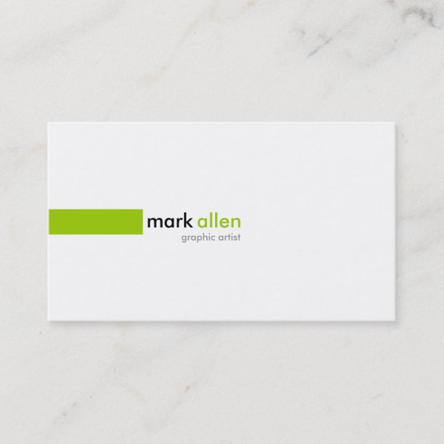 Custom Modern 519B Business Card (Front)