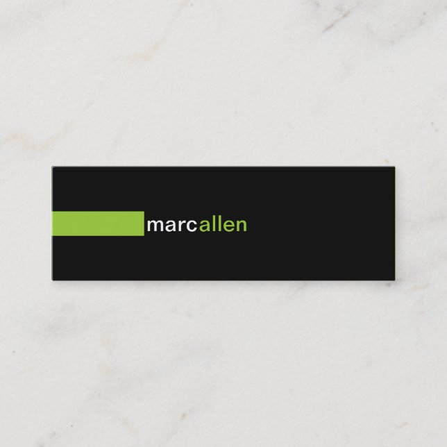Custom Modern 519P Mini Business Card (Front)