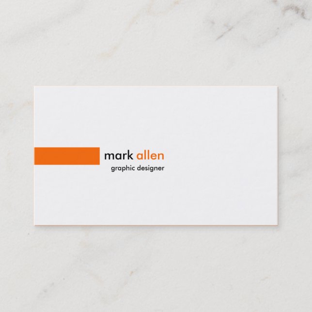 Custom Modern 520 Business Card (Front)