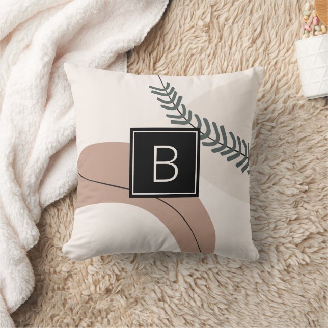 Custom Modern Abstract Art Earth Tones Cushion (Blanket)