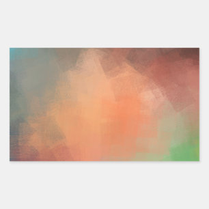 Custom Modern Abstract Blank Elegant Template Rectangular Sticker