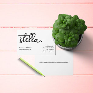 Custom Modern Add Your Brand Name Typography Business Card