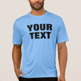 Custom Modern Big Font Text Silver Mens Activewear T-Shirt
