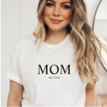 Custom Modern Black Established Mum