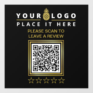 Custom Modern Black QR Code Business Logo Review