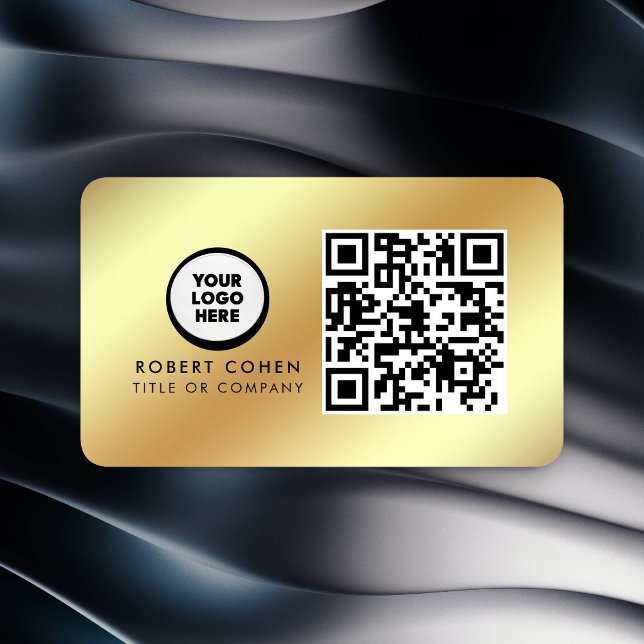 Custom Modern Business Card with Logo & QR Code  (Creator Uploaded)