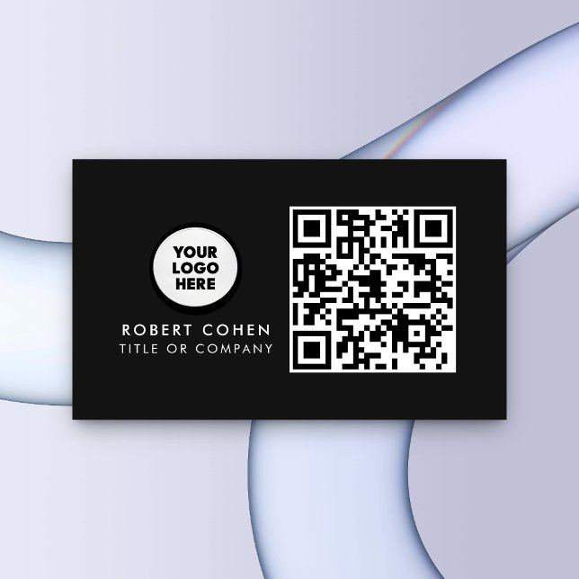 Custom Modern Business Card with Logo & QR Code  (Creator Uploaded)