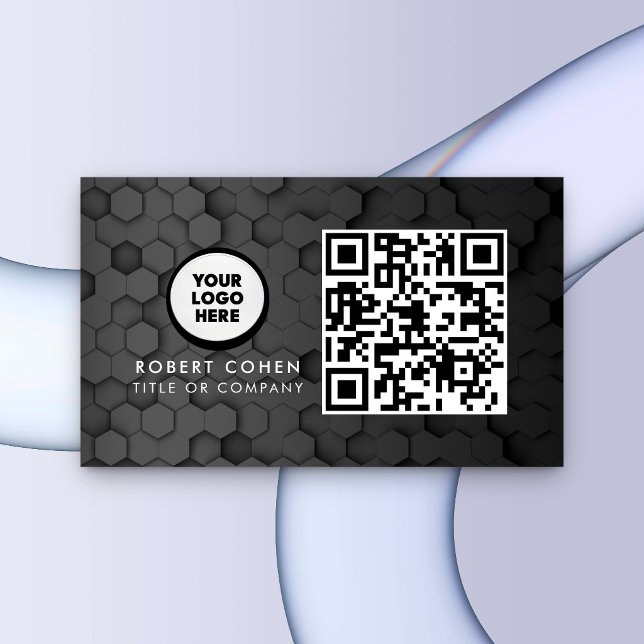Custom Modern Business Card with Logo & QR Code  (Creator Uploaded)