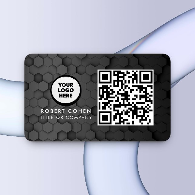 Custom Modern Business Card with Logo & QR Code  (Creator Uploaded)