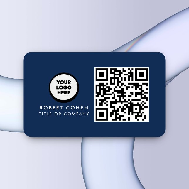 Custom Modern Business Card with Logo & QR Code  (Creator Uploaded)