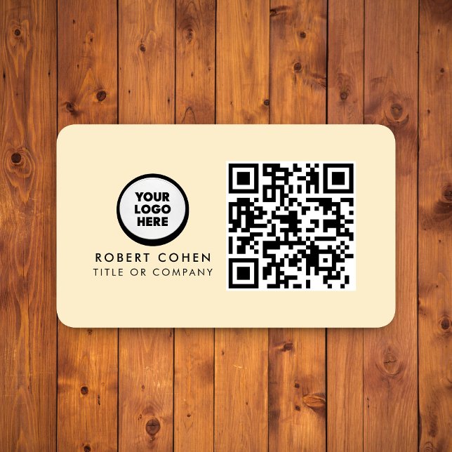 Custom Modern Business Card with Logo & QR Code  (Creator Uploaded)