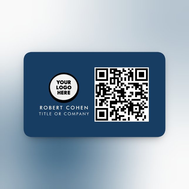 Custom Modern Business Card with Logo & QR Code  (Creator Uploaded)