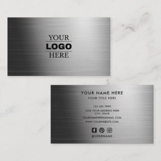 Custom Modern Business Logo Branded Card