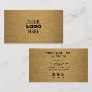 Custom Modern Business Logo Branded Card