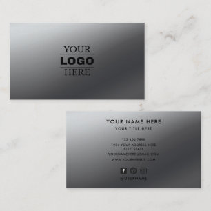 Custom Modern Business Logo Branded Card
