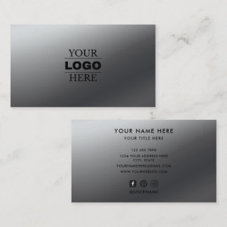 Custom Modern Business Logo Branded Card
