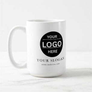 Custom Modern Business Logo Branded Coffee Mug