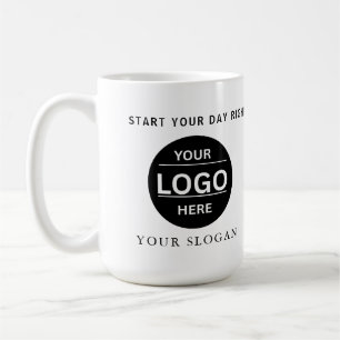 Custom Modern Business Logo Branded Coffee Mug