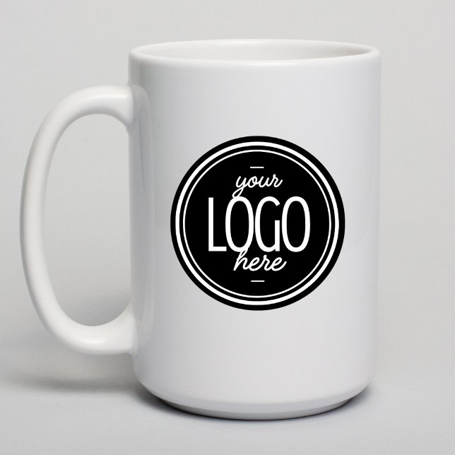 Custom Modern Business Logo Branded Coffee  Mug (Creator Uploaded)