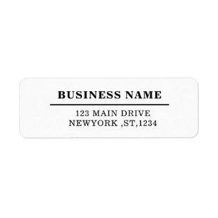 Custom Modern Business Logo Return Address Design