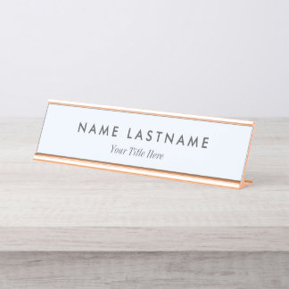 Custom Modern Business Promotional Desk Name Plate