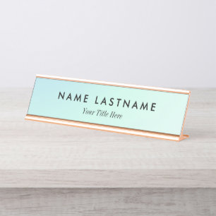 Custom Modern Business Promotional Desk Name Plate