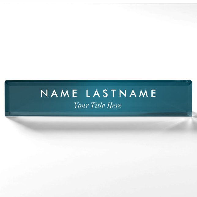 Custom Modern Business Promotional Nameplate (Front)