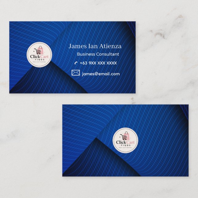 Custom Modern CEO Business Card Design (Front/Back)