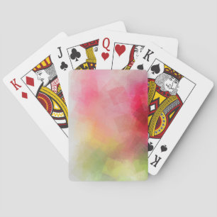 Custom Modern Colourful Abstract Art Elegant Playing Cards