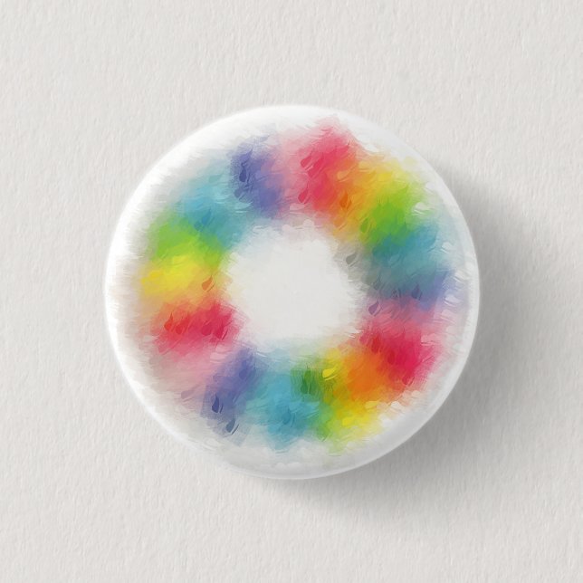Custom Modern Colourful Blank Template Abstract 3 Cm Round Badge (Front)