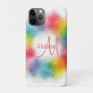 Custom Modern Colourful Monogram Template Case-Mate iPhone Case