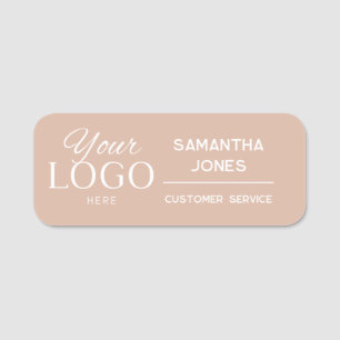 Custom Modern Company Business Employee Boho Name Tag