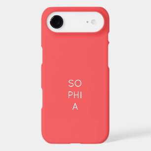 Custom Modern Coral Minimalist