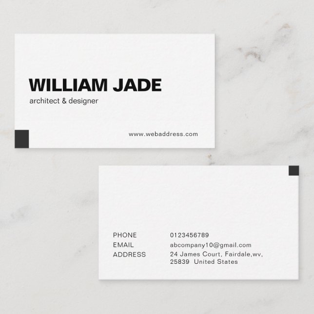 Custom Modern & Elegant Business Card Design (Front/Back)