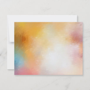 Custom Modern Elegant Colourful Abstract Blank Card