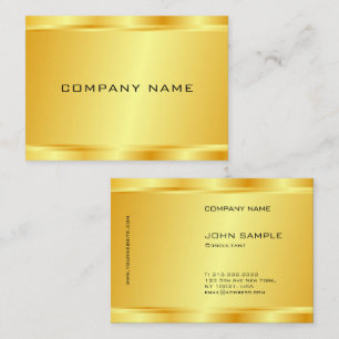 Custom Modern Elegant Faux Gold Glamourous Luxury Business Card