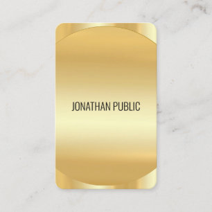 Custom Modern Elegant Faux Gold Template Luxury Business Card