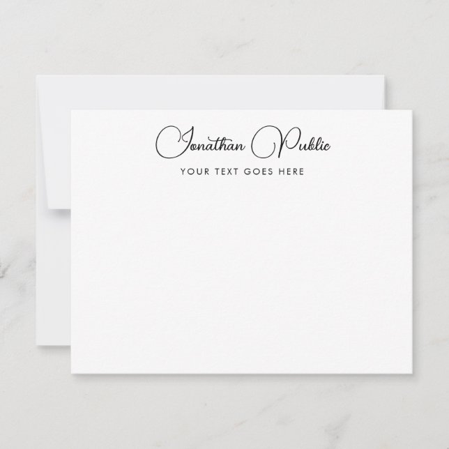 Custom Modern Elegant Handwritten Name Template (Front)