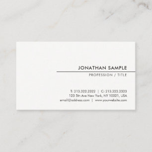 Custom Modern Elegant Minimalist Design Template Business Card