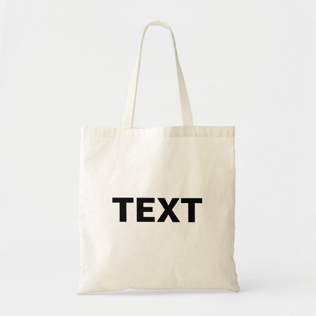 Custom Modern Elegant Minimalist Simple Template  Tote Bag (Front)