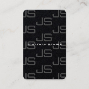Custom Modern Elegant Monogram Luxury Template Business Card