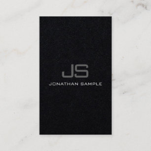 Custom Modern Elegant Monogrammed Template Business Card