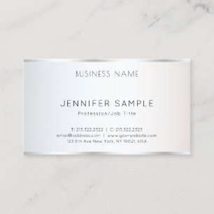 Custom Modern Elegant Plain Template Best Business Card