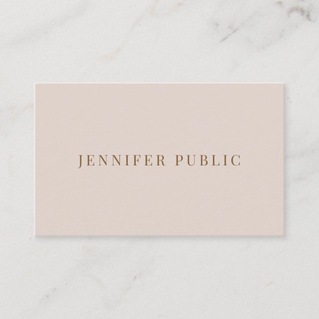 Custom Modern Elegant Professional Simple Template Business Card (Front)