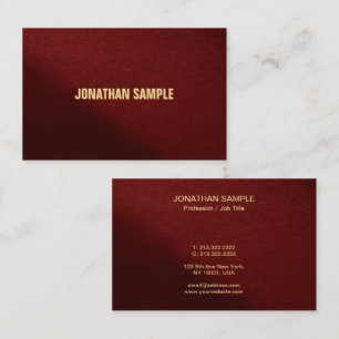 Custom Modern Elegant Professional Template Business Card
