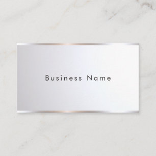Custom Modern Elegant Professional Template Silver Business Card
